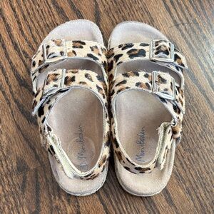 Mini Boden Kids Leopard Sandals Size 30